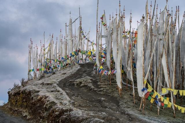 Chelela Pass prayer flags